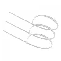 Kabelové stahovací pásky 3,6x400 mm bílé TRACKS Zipové stahovací pásky OK-36400W .MORE 100 ks.