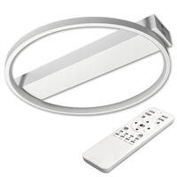 Kulaté stropní svítidlo PLAFON LED lustr 33W 3000K-6500K bílá + dálkový ovladač