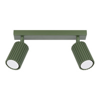 Bodové reflektorové stropní svítidlo Tuba 2x GU10 Olive Carbon Deep Space SL.1618 Sollux