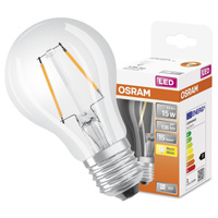 LED žárovka E27 A60 CL 2W = 15W 136lm 2700K Teplá bílá 300° vlákno OSRAM STAR