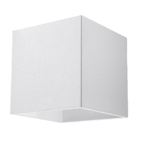 Nástěnné svítidlo QUAD 1 G9 Cube Top-Bottom Minimalist White SOLLUX