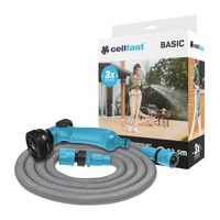 Zahradní hadice na vodu 22,5 m s pistolí a spojkami BASIC CELLFAST