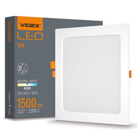 LED panel Zapuštěné vestavné svítidlo 18W 2200lm 4000K neutrální bílá Videx
