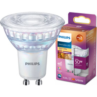 Halogenová LED žárovka GU10 PAR16 3.8W = 50W 345lm 2700K Teplá bílá 36° PHILIPS Stmívatelné
