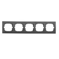 Horizontální 5drátový rámeček pro zásuvku na povrch Grafit LOGI Kanlux
