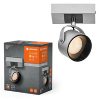 LED nástěnné stropní nástěnné svítidlo Povrchová montáž svítidla 5,8W 185lm CCT Dekorativní stříbrný bod Jupiter Ledvance