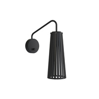 DOVER 9266 Nowodvorski Nástěnná lampa Černá GU10 Nástěnná lampa Překližka+ocel Moderní
