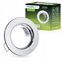 Halogenová Podhledové svítidlo GU10, MR16 Stálá Kulatá Chrom Plech ARDALI LUMILED