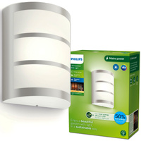 PYTHON 3,8W zahradní lampa LED s čidlem pohybu 2700K teplá IP44 stříbrná PHILIPS