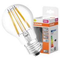 LED žárovka E27 A60 11W = 100W 1521lm 4000K Neutrální bila 300° vlákno OSRAM STAR