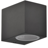 Venkovní zahradní nástěnné svítidlo s LED 1x GU10 BOSTON GOLDLUX (Polux) ALUMINIUM GRAY