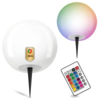 Solární zahradní lampa LED Driving Dekorativní zemní koule Venkovní RGB + PILOT