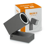 Zahradní venkovní nástěnné svítidlo GU10 IP44 Grey Quazar Kobi