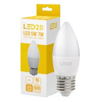 LED žárovka E27 Ball 7W 600lm 3000K Warm 200° LED2B Kobi