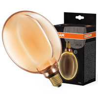 Dekorativní LED žárovka G130 Sphere E27 4W = 22W 220lm 1800K Warm 330° Filament Dimmable Vintage 1906 Osram