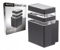 Fasádní nástěnné svítidlo INEZ Dark Grey GU10 ALUMINIUM IP54