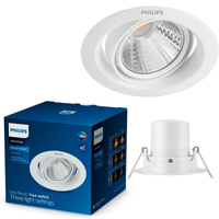 LED zapuštěná pod omítku 7W 420lm 2700K SceneSwitch White Pomeron Philips