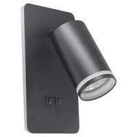 Nástěnná lampa 6W 300lm 4000lm Neutrální 120° GU10 černá PARIS Sanico Goldlux