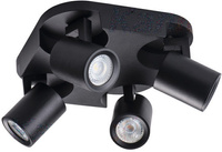 LED GU10 LED Reflektor Stropní světlo nastavitelné kulaté černé Laurin Kanlux