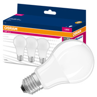3x LED žárovka E27 A60 8.5W = 60W 806lm 6500K Studená bílá 200° OSRAM Hodnota