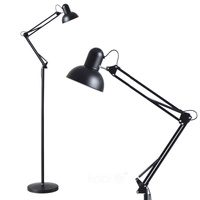 Nastavitelná stojací lampa Kobi E27 Black Auriq