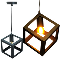 Geometrické IL MIO SWEDEN Stropní závěsná lampa 1xE27 Černá - GOLDLUX (Polux)
