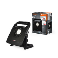 LED reflektor Bateriová lampa na stojanu Přenosná pracovní 40W 4500lm 6500K IP54 Černé pracovní světlo Ledvance