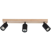 Spot Tuba Stropní svítidlo Reflektor Halogenové svítidlo 3x GU10 Pohyblivé Černohnědé Dabi Masterled