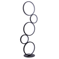 LED stojací lampa 30W 3600lm 4000K neutrální černá Flamenco Sanico Goldlux