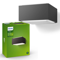 Zahradní lampa LED nástěnná lampa HEDGEHOG myGarden E27 IP44 Antracit PHILIPS