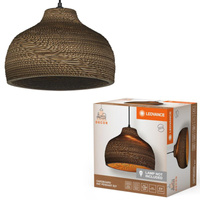 Dekorativní stropní závěsné svítidlo E27 s převisem Hnědá kartonová dekorace Ledvance