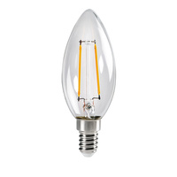LED žárovka E14 Edison C35 2,5W = 25W 250lm 2700K Warm Clear XLED Filament Kanlux