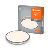 Plafond LED stropní svítidlo pro povrchovou montáž 16W 1100lm 3000K Warm Silver 29cm Orbis Ledvance