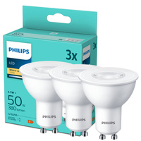 3x LED žárovka GU10 4.7W = 50W 380lm 2700K Teplá bílá 36° PHILIPS