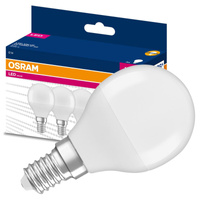 3x LED žárovka E14 P45 4.9W = 40W 470lm 3000K Teplá bílá 200° OSRAM HODNOTA