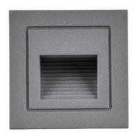 LED zahradní světlo pro zapuštěnou montáž na schodiště 3W 20lm IP44 4000K šedá Q6 GOLDLUX (Polux)