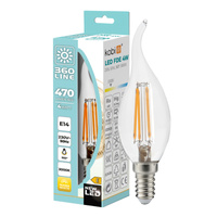 LED žárovka E14 Ball 4W 470lm 3000K Warm 360° Filament Line Kobi