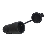 Kabelová zásuvka IP44 černá GRIP Kanlux