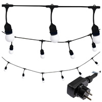 Garden Garland Party světelný řetěz 5.6m 10xE27 mléčný 6W GOLDLUX (Polux)