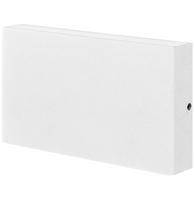 LED zahradní nástěnné svítidlo bílé horní a spodní 11W 2x450lm IP44 RECTANGLE CHICAGO GOLDLUX (Polux)