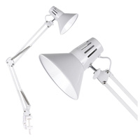 Stolní lampa E27 bílá Pracovník Sanico Goldlux