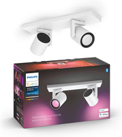 Bílá a barevná ambientní lampa Philips HUE Argenta 2x4,2 W Bluetooth Zigbee