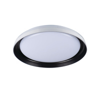 Plafond LED stropní panel Svítidlo pro povrchovou montáž 17,8W 1280lm 4000K Neutral 120° Round White Black Nifu Kanlux