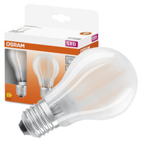 2x LED žárovka E27 A60 7W = 60W 806lm 2700K Teplá bílá 300° Vlákno OSRAM STAR