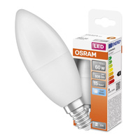 E14 B35 LED žárovka 7W = 60W 806lm 4000K Neutrální bila 200° OSRAM STAR