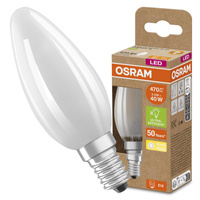 LED žárovka B35 Candle E14 2,5W = 40W 470lm 2700K Warm 300° 188lm/W CLASSIC ENERGETICKÁ ÚSPORNOST Osram