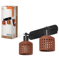 Dekorativní nástěnné svítidlo Povrchová montáž E27 Hnědý dekor Ledvance nástěnné svítidlo