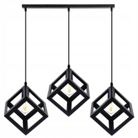 Stropní závěsné svítidlo TALUS Geometrická závěsná kostka pro LED 3x E27 LUMILED