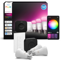 3x LED žárovka E27 A60 8,1W = 75W 1100lm CCT + RGB SMART Smart Bluetooth ZigBee White and Color Ambiance + Bridge PRO Bridge + Philips HUE Remote Controller
