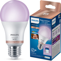 LED žárovka E27 A60 8,5W = 60W 806lm 2200-6500K RGB + TW Smart SMART WiFi Bluetooth App WiZ Philips